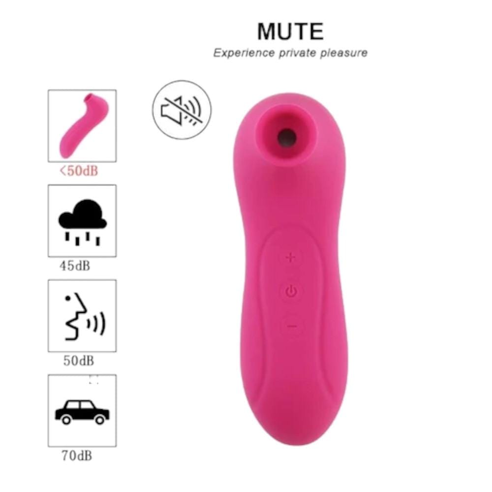 Intense Pink Suction Vibrator