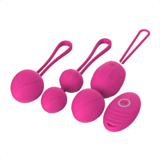 Take a look at an image of Vagina Tightening Remote Control Kegel Balls Level 1 measuring 4.68 inches in length and 1.41 inches in width.