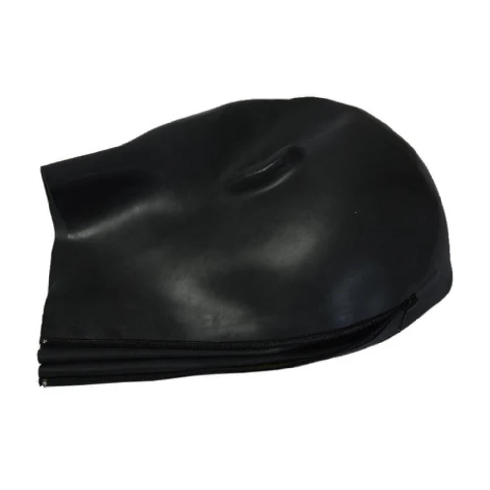 Sensory play accessory - Punish Me Female Rubber Latex Mask for heightened sensations.