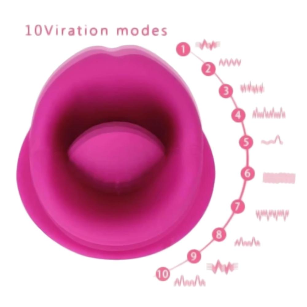 What you see is an image of the waterproof feature of Oral Stimulation Remote Tongue Nipple Toys Clit Vibrator for shower or bath play