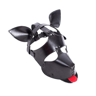 Leather Pet Play Dog Mask
