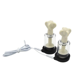 Electrified Vibrator Nipple Stimulator Suction featuring wireless remote control and compact power box.