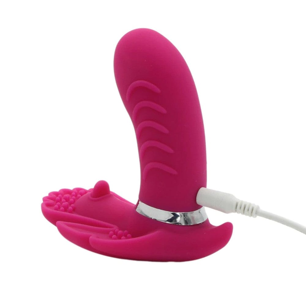 Featuring an image of Remote Control Wearable Underwear G Spot Butterfly Vibrator made from SiliconeABS