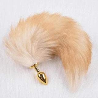Check out an image of Elegant Fox Tail Plug 19 Inches Long with a faux fur tail that is fluffy and soft to the touch.