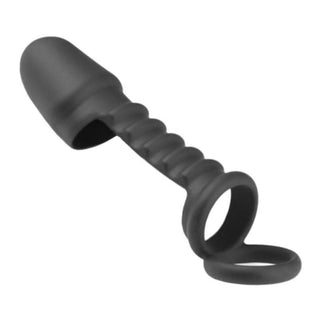 You are looking at an image of G Spot Cock Ring | Black Armor Dual Cock Ring for intensified pleasure.