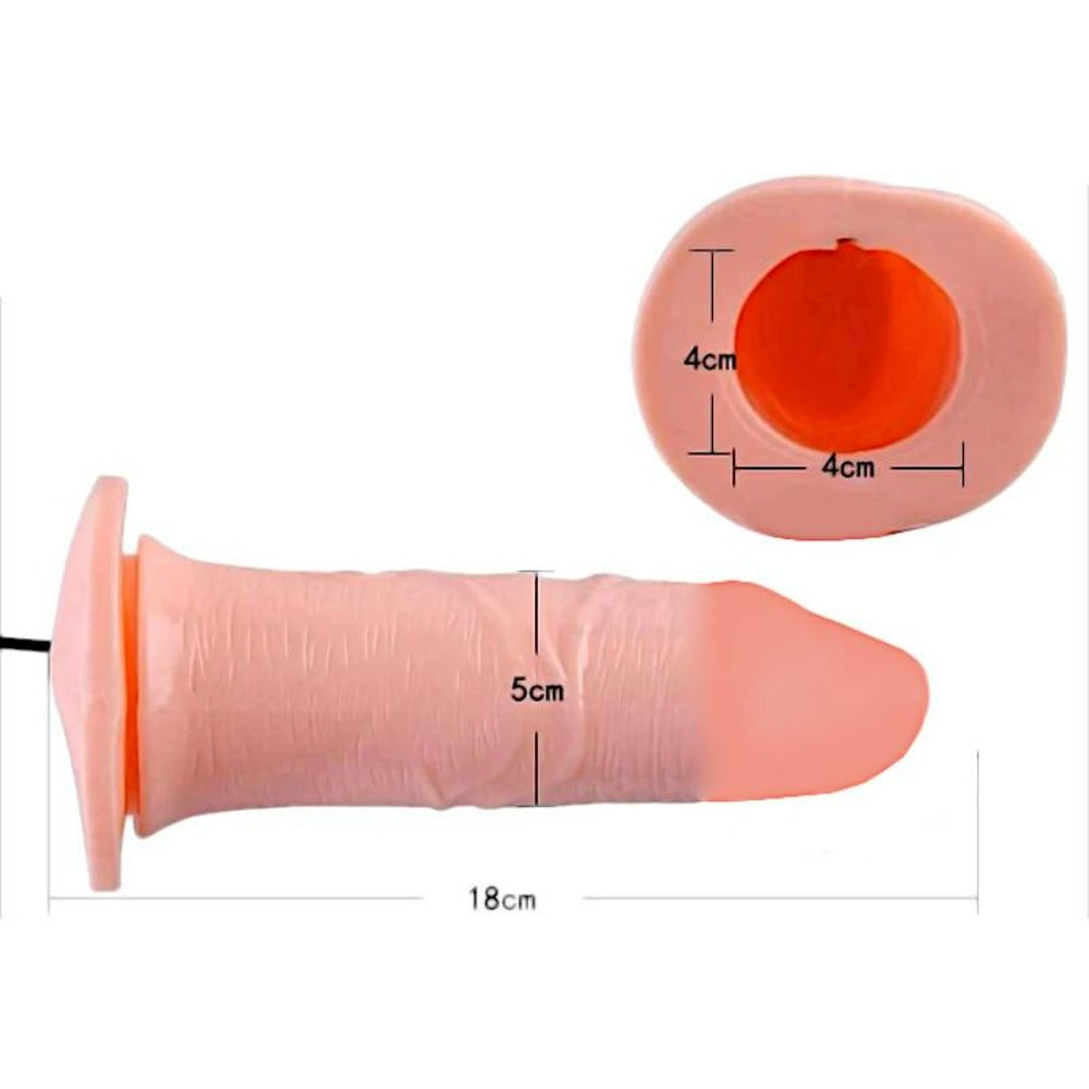 Realistic Hollow Dildo Strap On For Men - An image of a motorized head intimate tool offering a symphony of sensations and hands-free pleasure.