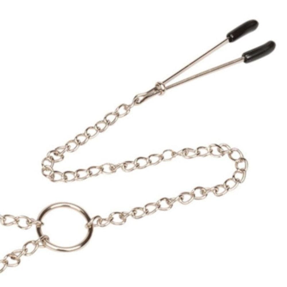 Pure Torture Nipple Clamps Clit in silver color, a tool to explore boundaries and indulge in electrifying sensations.