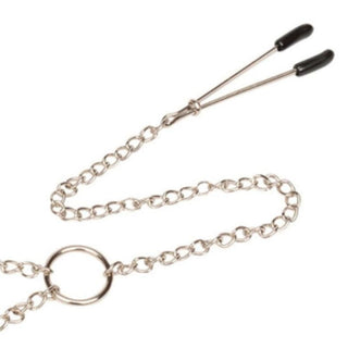 Pure Torture Nipple Clamps Clit in silver color, a tool to explore boundaries and indulge in electrifying sensations.