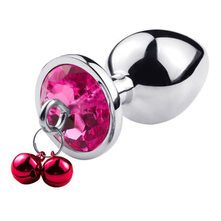 Observe an image of Dangling Jeweled Bell Princess Anal Trainer Set, 3-Piece highlighting the unique auditory delight of the dangling bells that chime with movement.