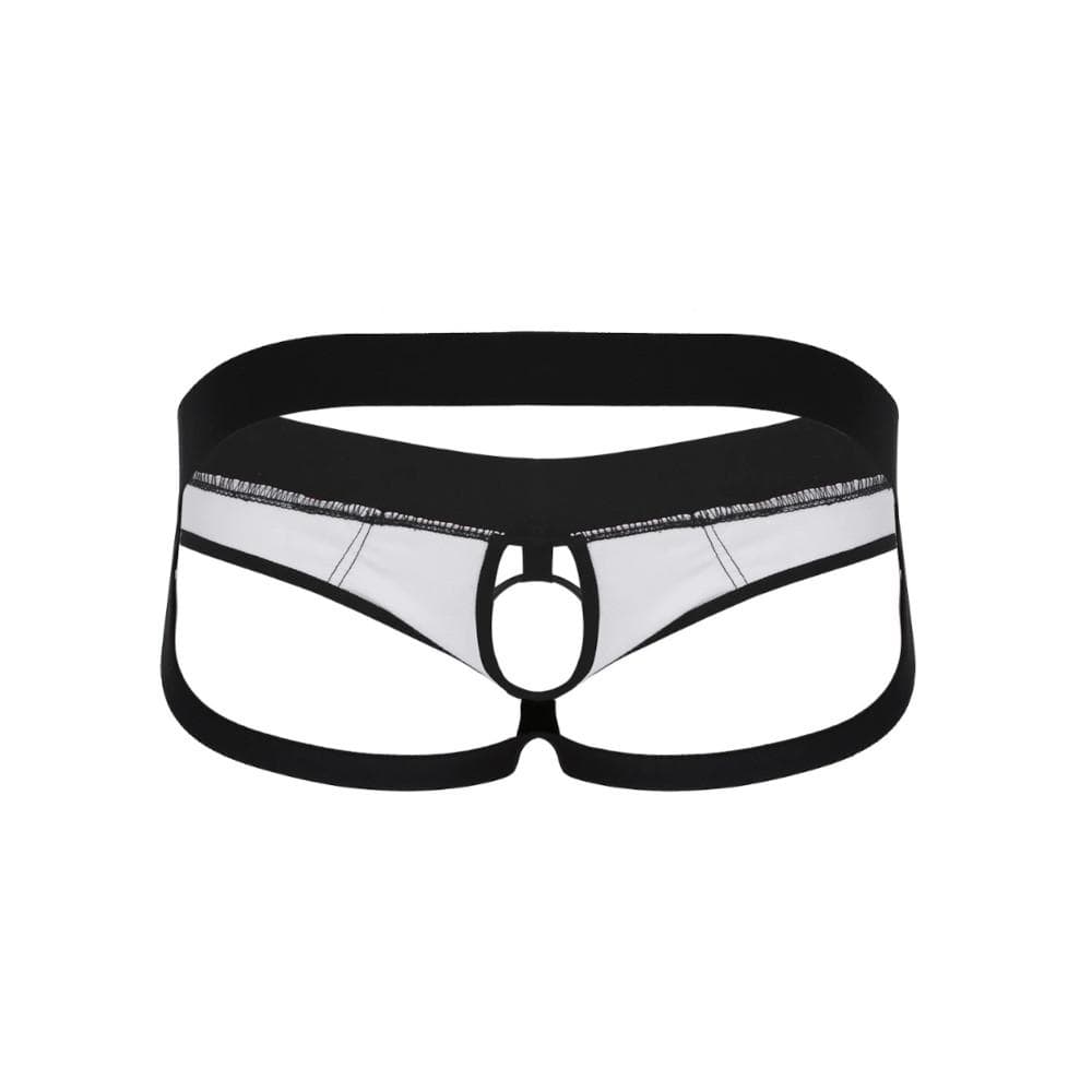 Low-Rise Spandex Strap On Cock Ring