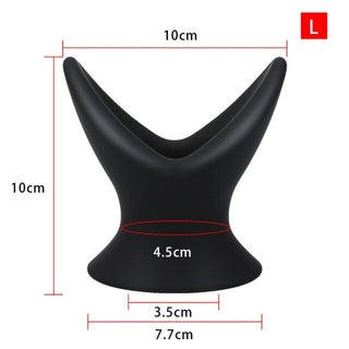 V-Shaped Silicone Hollow Butt Plug 2.76 to 3.94 Inches Long
