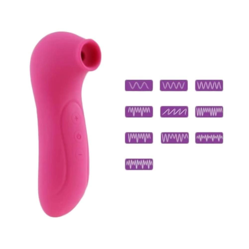 Intense Pink Suction Vibrator