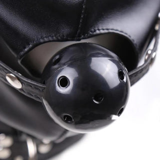 Leather Sensory Deprivation Bondage Mask