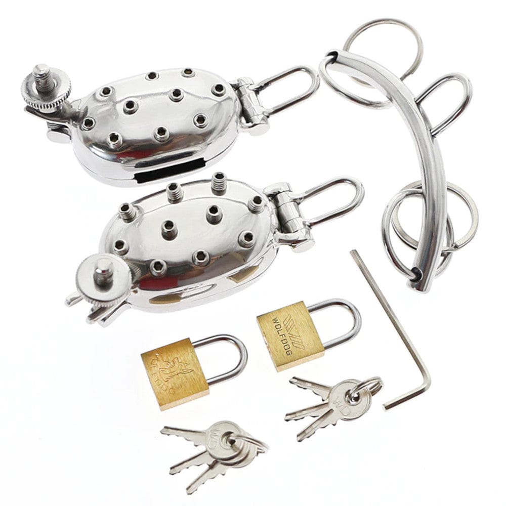 Stainless Ball Clamp Torture Device