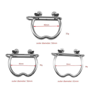 Horseshoe Ring | Adjustable Bondage Stainless Steel Non-Vibrating Penis Ring Non-Silicone