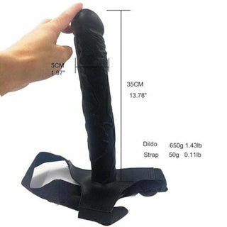 This is an image of a big black dildo for those who prefer larger sizes for pleasure.