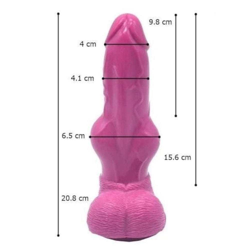 Detailed image of the dog dildo