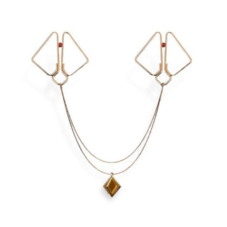 Multipurpose Gold Nipple Clamps and Necklace