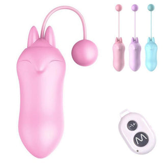 Take a look at an image of 10-Speed Foxy Vibrating Kegel Balls 2pcs Set with dimensions 11.8 inches length and 6.89 inches width for comfort and pleasure.