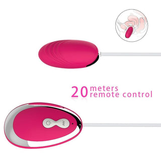 Sensual toy for solo or partner play, with remote control up to 20 meters.