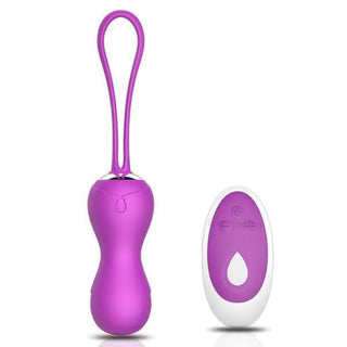 An image showcasing the remote control feature of 10-speed Vibrating Remote Control Kegel Balls for hands-free operation.