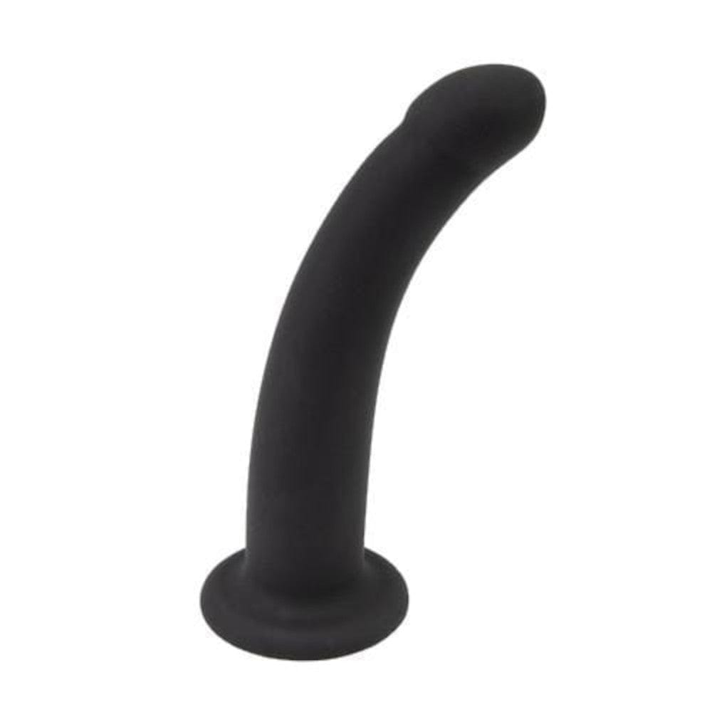 Smooth 5 Inch Black Dildo With Suction Cup