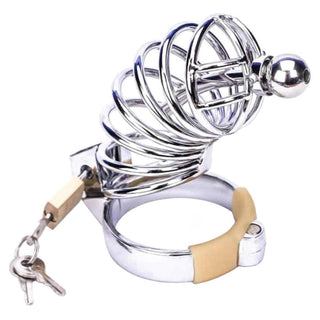 Chrome Rings Urethral Steel Cock Cage