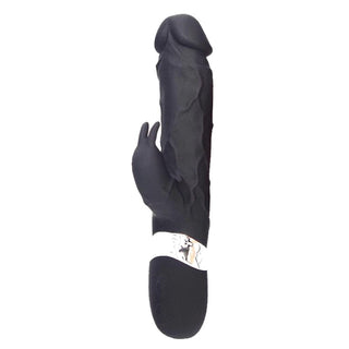 In the photograph, you can see an image of Veined BBC Dildo Large Rabbit Vibrator G-Spot Massager in purple color