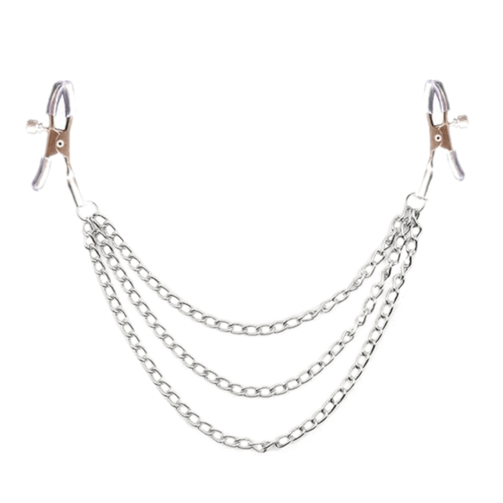 Fashionable Nipple Clamps With Chain