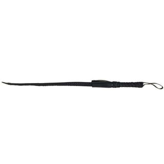 This is an image of Genuine Leather Bondage Whip measuring 31.50 inches for versatile play scenarios.