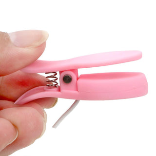 Featuring an image of the remote control for Foreplay Ally Vibrating Clamps, measuring 3.27 inches in length and 1.10 inches in width for easy control.