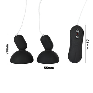 Take a look at an image of Remote Controlled Vibrator 16-Speed Toy Tit Suckers showcasing perfect dimensions for comfort and sensation.