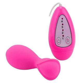 Here is an image of Vibrating Rose Sex Toy, boasting an egg vibrator with dimensions of 3.35 inches length and 1.38 inches width.
