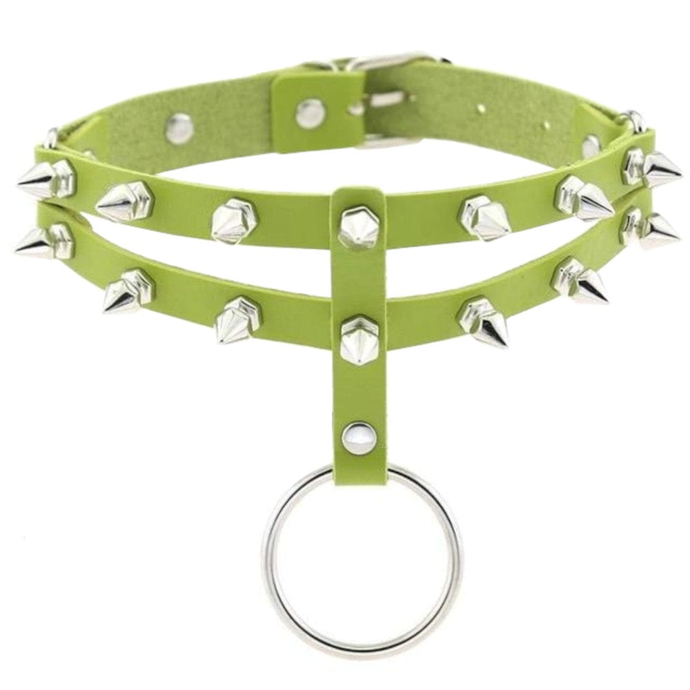 Colored Studded Gothic Sub Collar