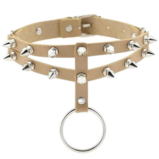 Colored Studded Gothic Sub Collar