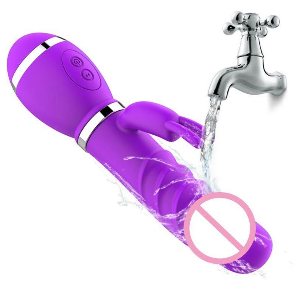 This is an image of a luxurious and comfortable rabbit vibrator for intimate play