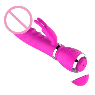 Presenting an image of a sleek, rounded head of the vibrator for a velvety touch experience