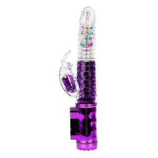In the photograph, you can see an image of Scaly Pleasure 32-Frequency Rotating Vibrator G-spot in Purple color