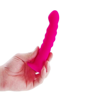Check out an image of Pretty Pink Harness With Dildo, displaying its secure fit with a 2.05-inch base and strong suction cup for versatile play options.