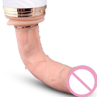 Sleek silicone sex toy designed for comfort and safety, with 4cm telescopic movement distance.