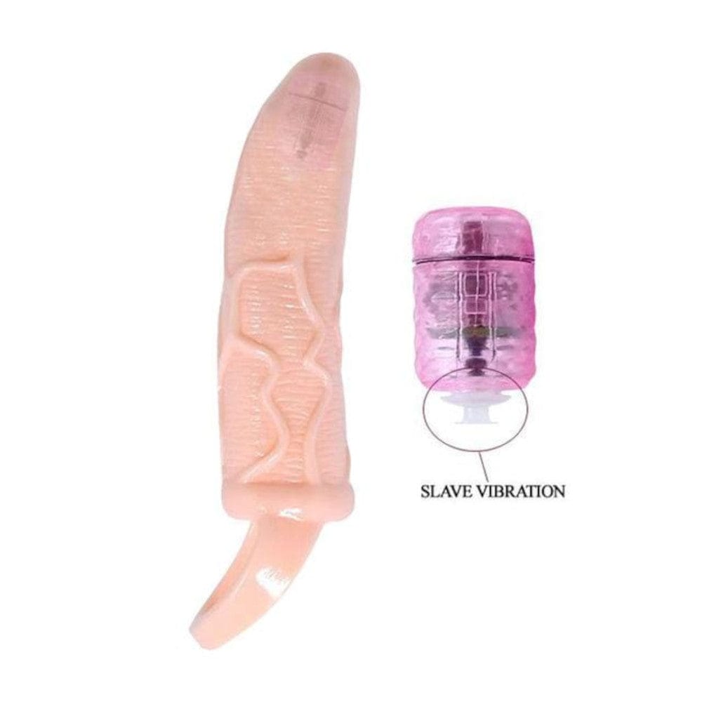 Veiny Texture Extender Vibrating Penis Sleeve