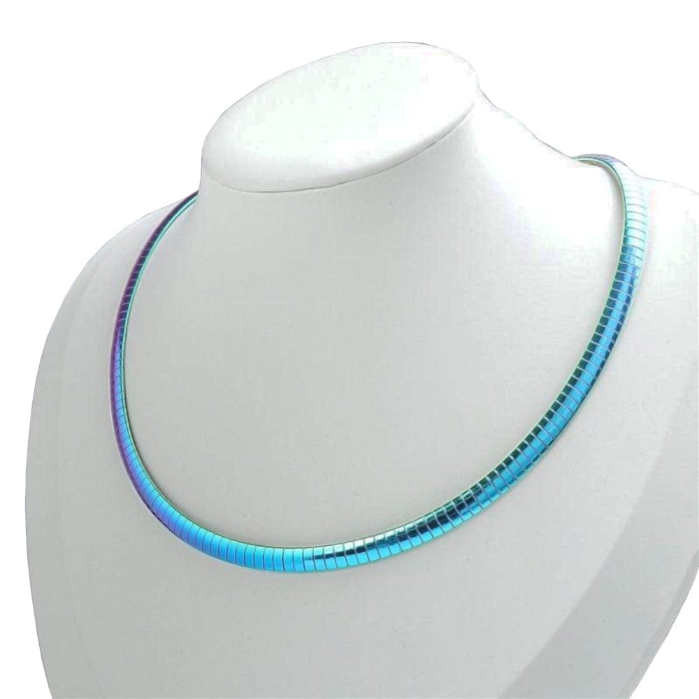 Cool Stainless Blue Choker