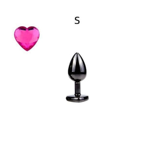 What you see is an image of Black Metal Princess Jewel 3-Piece Training Kit showing the small, medium, and large plugs with bulbous bodies for intense pleasure.