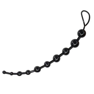 This is an image of the 10.24-inch long Get Started Beginner Anal Beads with incrementally sized beads for a symphony of pleasure sensations.