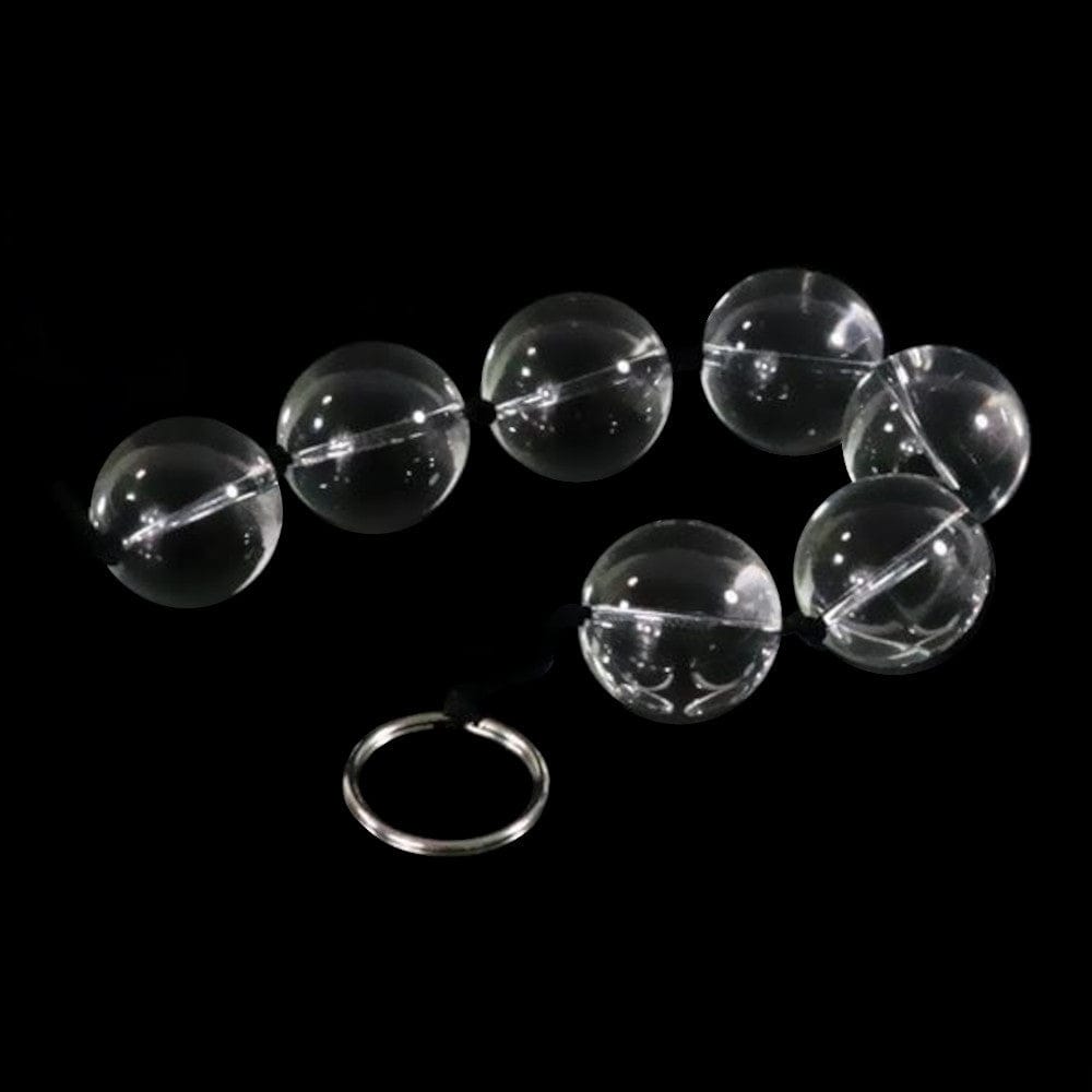 Clear Orbs Glass Anal Balls