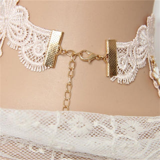 Elegant Vintage Cosplay Party Lace Collar for BDSM play, designed for elegance, comfort, and durability.