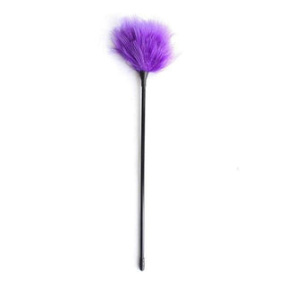 This is an image of the Make Me Wet Erotic Tickler, designed to awaken deep desires with its soft microfiber threads and metal shaft for a unique sensory experience.