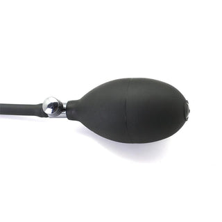 What you see is an image of Pump It Up Gag, a high-quality BDSM gag crafted with faux leather and silicone for ultimate pleasure and safety during playtime.