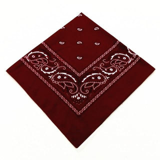 Take a look at an image of Printed Cotton Bandana Cloth Gag in Red color