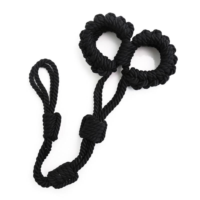You are looking at an image of Adjustable Nylon Bondage Play Rope Handcuffs with adjustable restraint level, perfect for beginners and seasoned bondage enthusiasts.